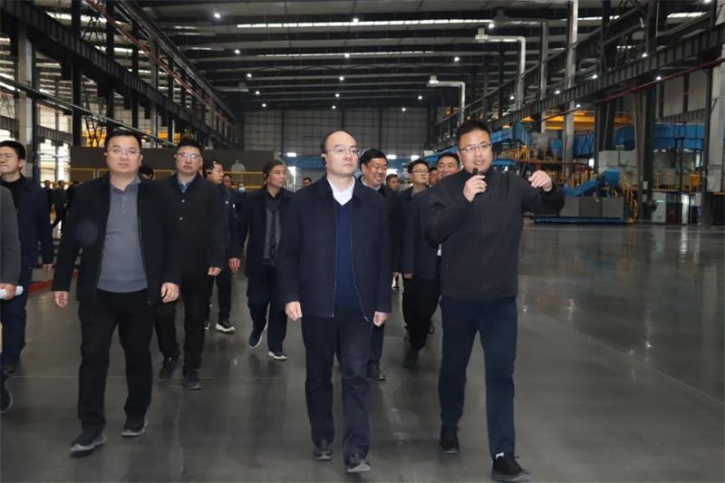 义马市党政考察团莅临爱游戏铝业参观考察
